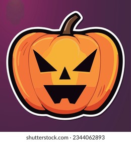 Illustration of a Halloween Pumpkin