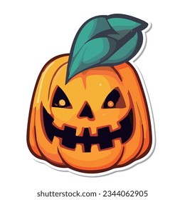 Illustration of a Halloween Pumpkin