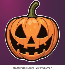 Illustration of a Halloween Pumpkin