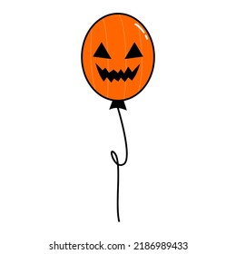 Illustration of Halloween Pumpkin Balloon