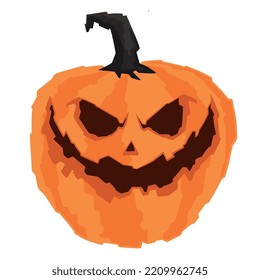Illustration of halloween pumpkin vector