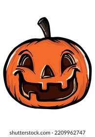 Illustration of halloween pumpkin vector