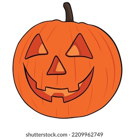 Illustration of halloween pumpkin vector