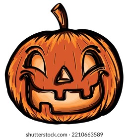 Illustration of Halloween pumpkin vector