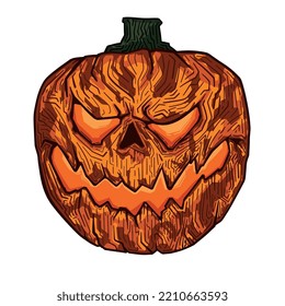 Ilustración del vector de calabaza de Halloween