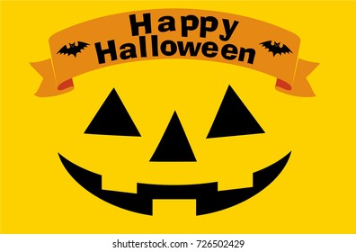 Illustration for Halloween, illustration of pumpkin, vector data