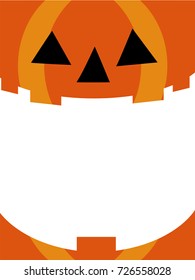 Illustration for Halloween, illustration of pumpkin, vector data