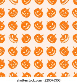 illustration of halloween vector seamless background.