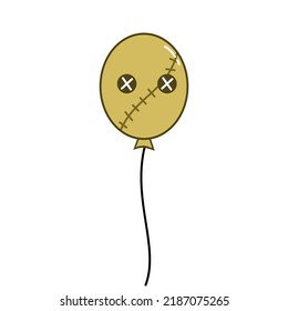 Illustration Halloween Voodoo Balloon Cartoon Character