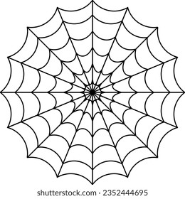 illustration, halloween, web, vector, spider, spooky, isolated, fear, horror, design, cobweb, black, graphic, trap, icon, element, danger