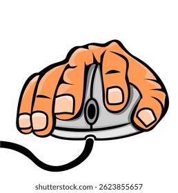 Ilustração de presunto com rato