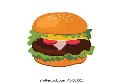 an illustration of hamburger