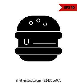 Illustration of Hamburger Glyph Icon