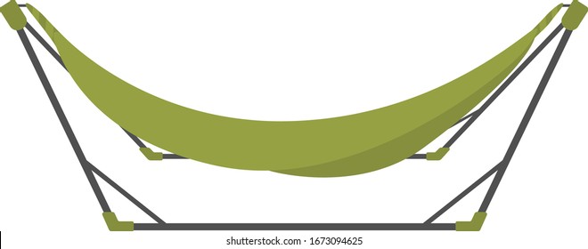 Illustration of hammock.
Illustration of camping equipment.