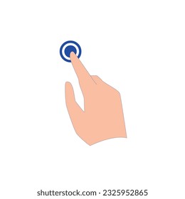 Illustration of Hand Clicking on Something