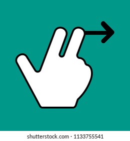 Illustration of hand, cursor, Cartoon Hand Cursor, Icon