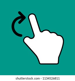 Illustration of hand, cursor, Cartoon Hand Cursor, Icon