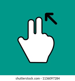 Illustration of hand, cursor, Cartoon Hand Cursor, Icon