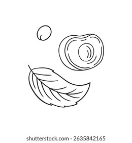Illustration in hand draw style. Icon, sign, sticker, pin, logo