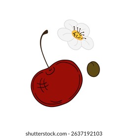 Illustration in hand draw style. Icon, sign, sticker, pin, logo