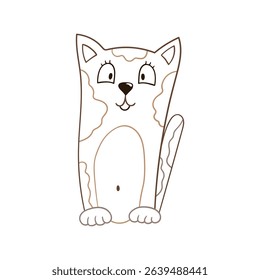Illustration in hand draw style. Icon, sign, sticker, pin, logo