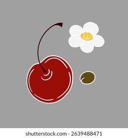 Illustration in hand draw style. Icon, sign, sticker, pin, logo