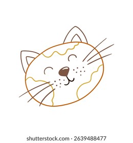 Illustration in hand draw style. Icon, sign, sticker, pin, logo