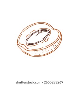 Ilustração em estilo de desenho manual. Ícone, sinal, adesivo, pino, logotipo