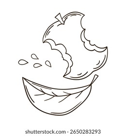 Ilustración en estilo de dibujo a mano. Icono, signo, etiqueta engomada, pin, logotipo