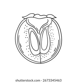 Ilustração em estilo de desenho manual. Ícone, sinal, adesivo, pino, logotipo