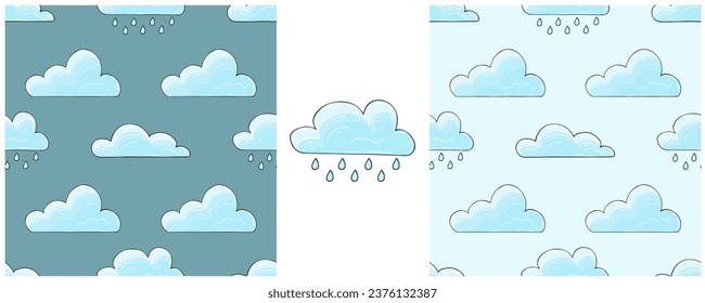 Ilustración con estilo de dibujo a mano. Establecer el patrón y la impresión sin inconvenientes. Puede utilizarse para tejidos, embalajes, papel de embalaje, etc.