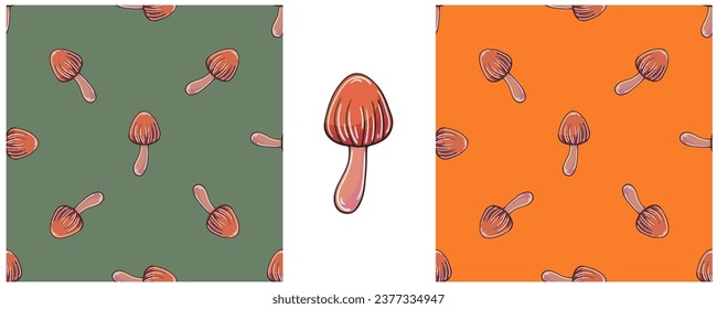 Ilustración con estilo de dibujo a mano. Establecer el patrón y la impresión sin inconvenientes. Puede utilizarse para tejidos, embalajes, papel de embalaje, etc.