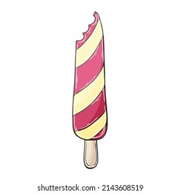 Illustration in hand draw style. Sweet dessert, graphic element for design