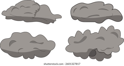 The Illustration of hand drawing of Cloud.
