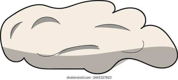 The Illustration of hand drawing of Cloud.