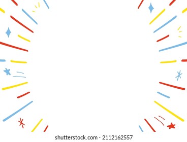 illustration of hand drawn effect line