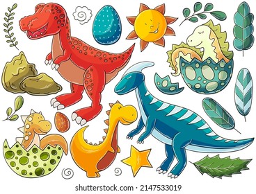 Illustration in hand drawn style. Children's drawings for your design