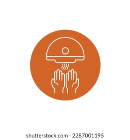illustration of hand dryer, vector art.