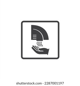 illustration of hand dryer, vector art.