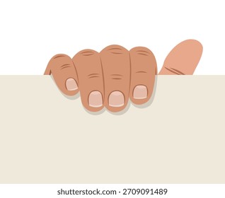 Ilustração de uma mão estendendo-se sobre um fundo branco, implicando um convite.
