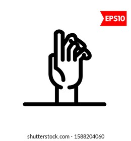 illustration of hand flat icon