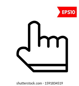illustration of hand flat icon