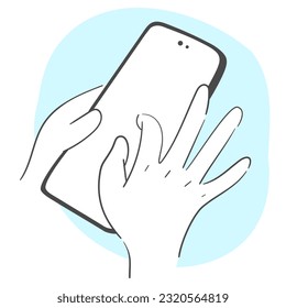 eine Illustration von Handgesten.