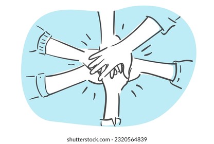 an illustration of hand gestures.