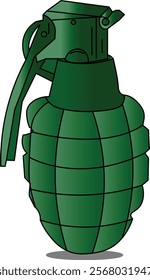 the illustration of hand grenade.