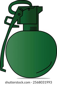 the illustration of hand grenade.