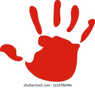 illustration of hand icon, sticker,tshirt print, vector illustration