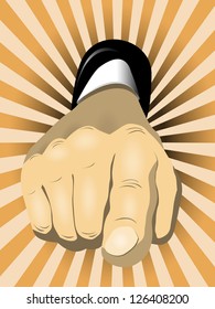 illustration of a hand with a pointing finger