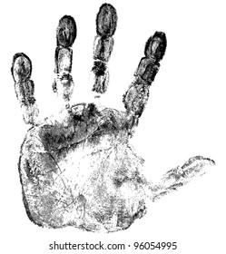 Hand Print Outline Hd Stock Images Shutterstock