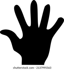 illustration of a hand silhouette 